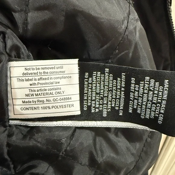 Members Only x Keith Haring Hooded Jacket Black Graphic Poly Filled Streetwear M - Picture 13 of 17